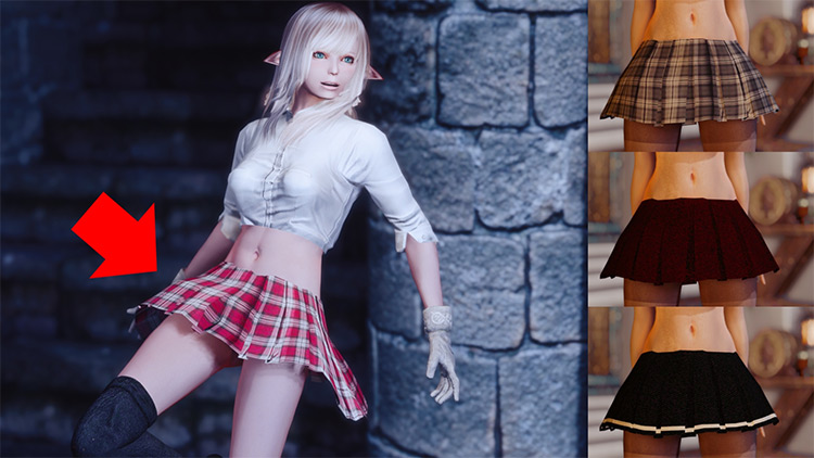 Simple Skirts mod for Skyrim