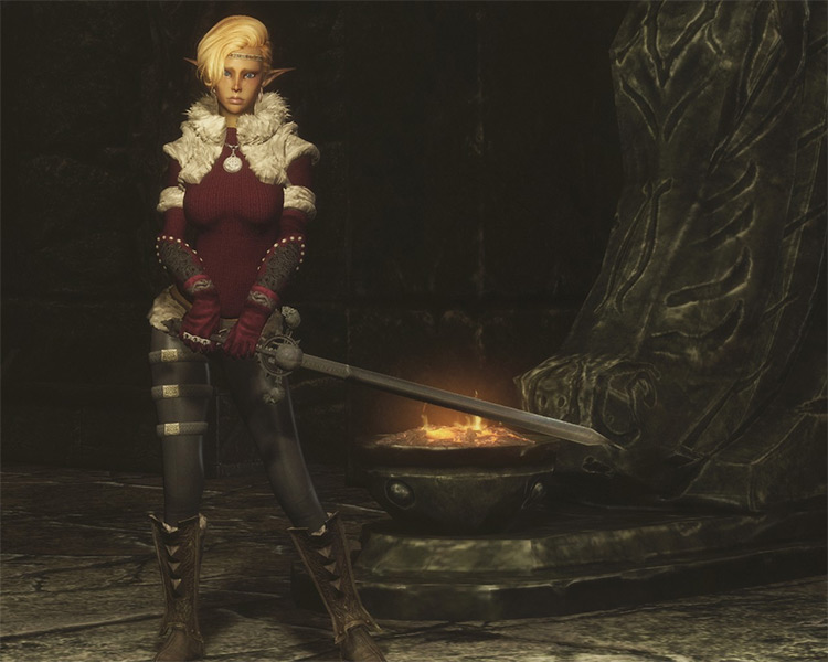 Northgirl Armor Skyrim mod