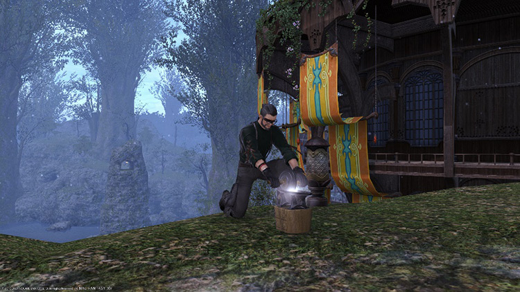 Alchemist Crafting Lanolin / FFXIV Screenshot