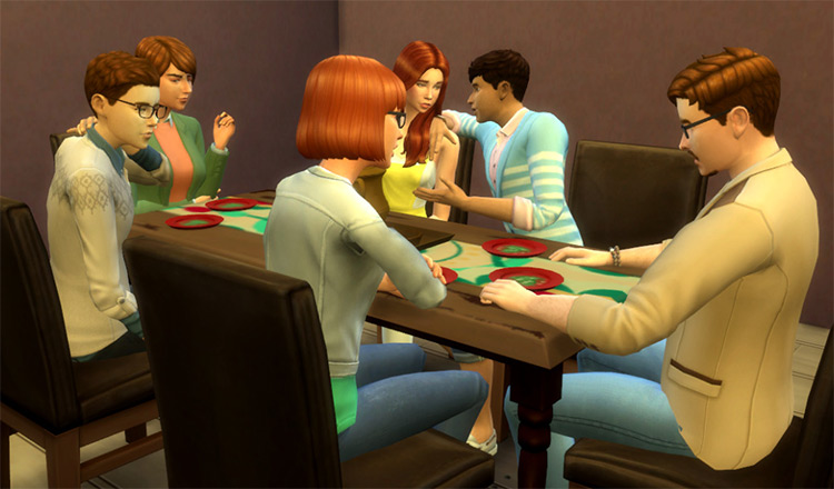 Dinner Sims 4 Pose Pack
