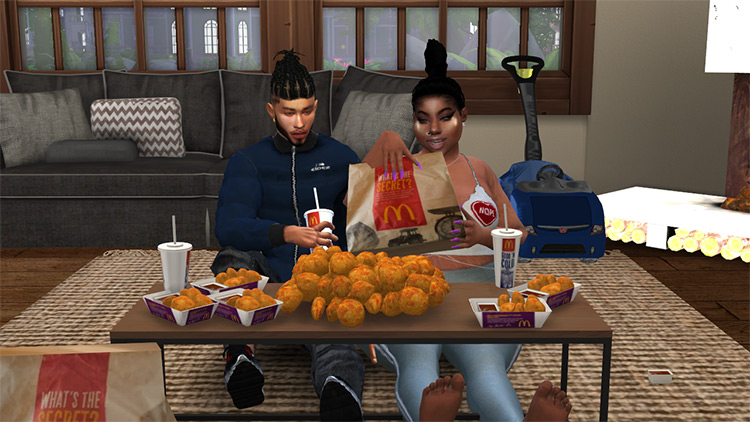 100 Chicken Nugget Challenge / Sims 4 Pose Pack