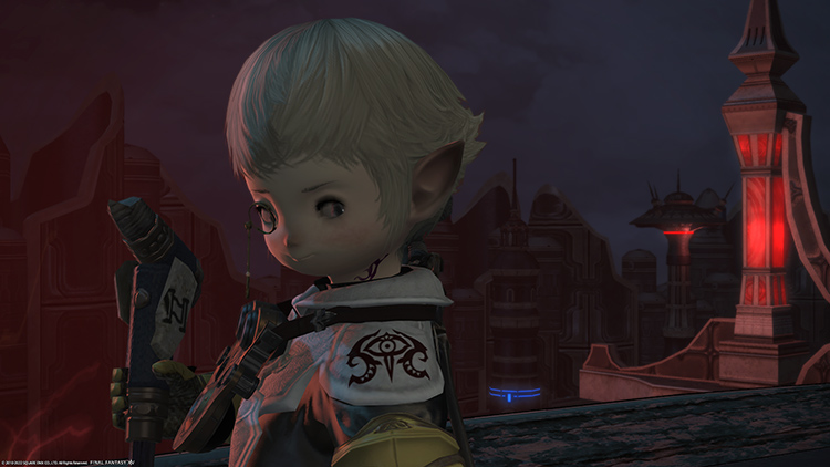 Papalymo closeup cutscene screenshot / FFXIV