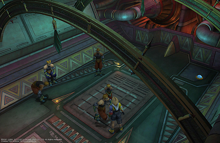 Blappa location on the airship in FFX