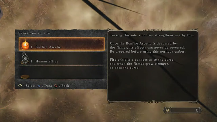 Bonfire Ascetic from Dark Souls 2 screenshot