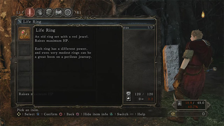 Life Ring from Dark Souls 2 screenshot