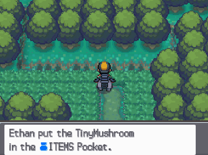 TinyMushroom #2 location in Viridian Forest / Pokemon HGSS