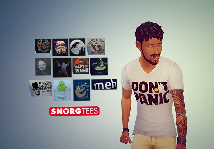 Sims 4 Graphic Tees CC For Guys   Girls  Maxis Match    FandomSpot - 5