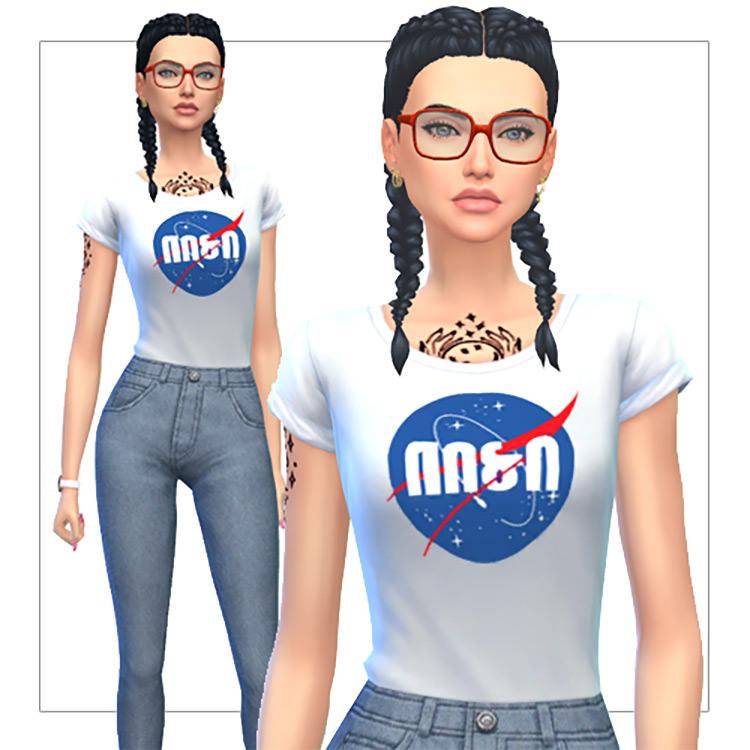 Geeky T-Shirts / Sims 4 CC