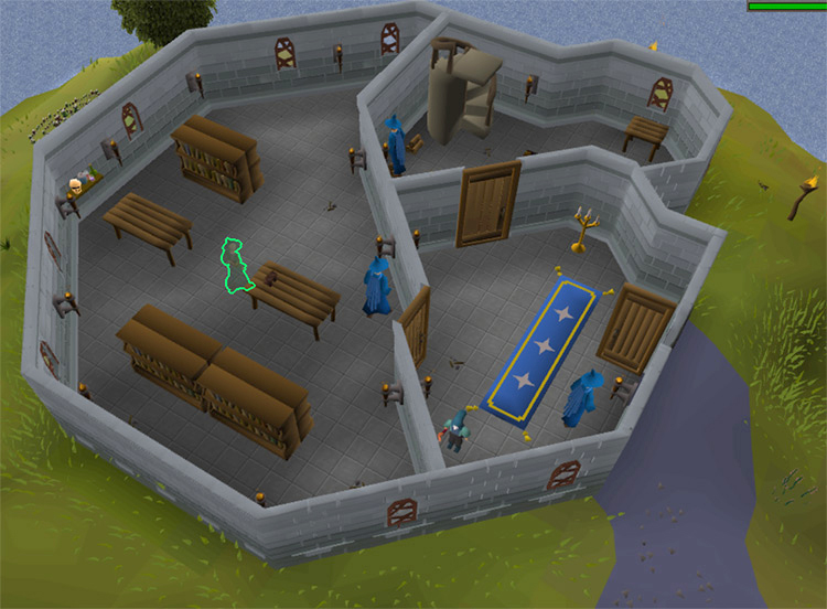 Dhalak at bottom floor of Wizards Tower / OSRS