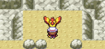 Moltres in Mt. Ember (One Island) in Pokémon LeafGreen