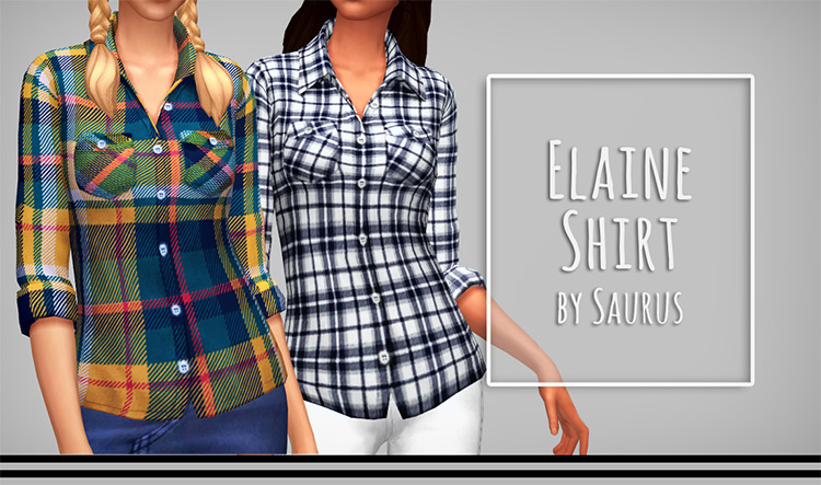 Sims 4 Plaid Shirt CC  The Ultimate List  Guys   Girls    FandomSpot - 61