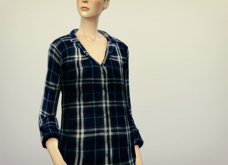 Oversized Shirt For Girls / Sims 4 CC