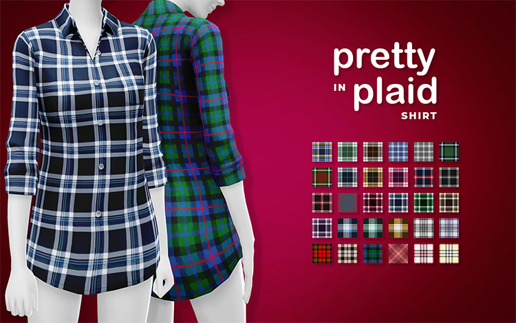 Sims 4 Plaid Shirt CC  The Ultimate List  Guys   Girls    FandomSpot - 81