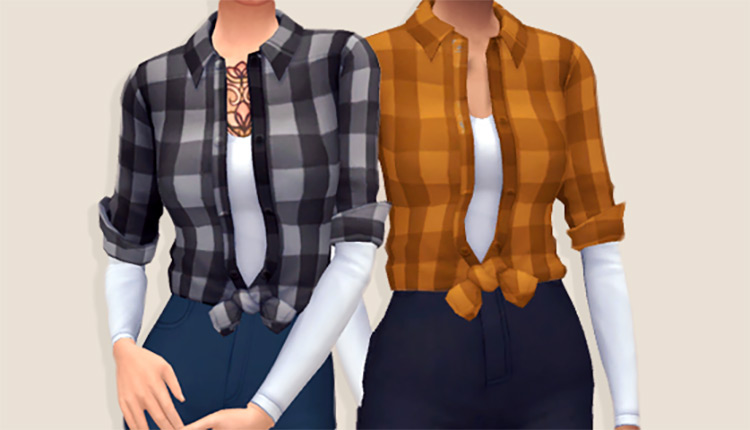 Sims 4 Plaid Shirt CC  The Ultimate List  Guys   Girls    FandomSpot - 86