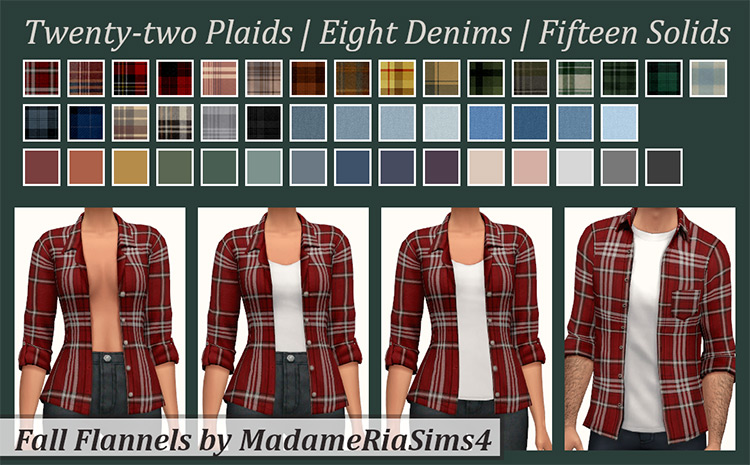 Sims 4 Plaid Shirt CC  The Ultimate List  Guys   Girls    FandomSpot - 49