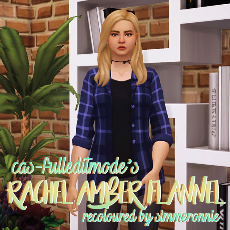 Rachel Amber Flannel Recolors / Sims 4 CC