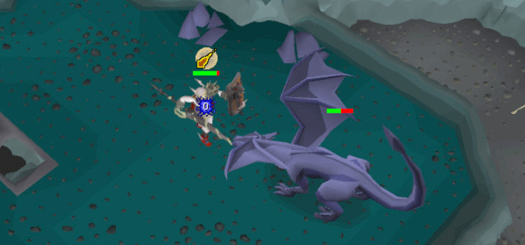Fighting a Mithril Dragon / OSRS HD Screenshot