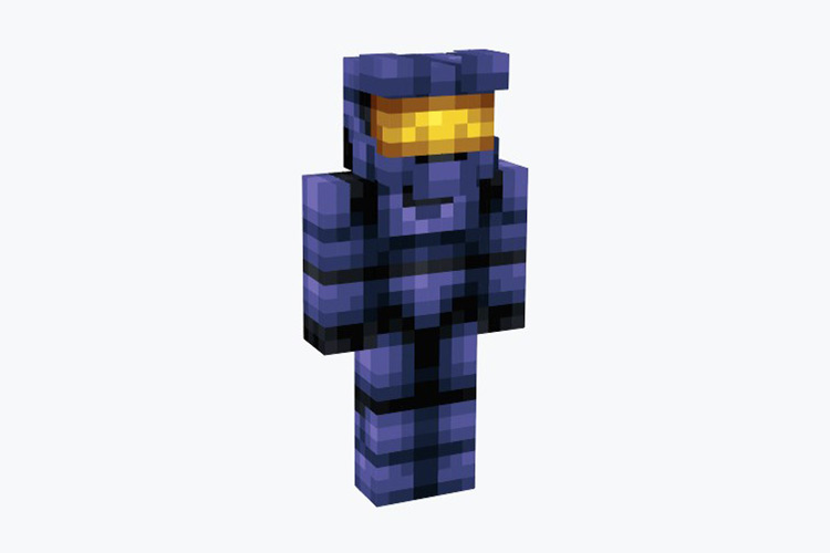 Blue Spartan Skin For Minecraft