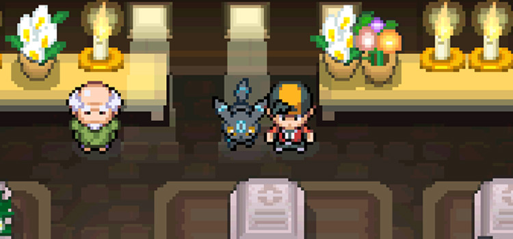 Umbreon in House of Memories (Pokémon HeartGold)