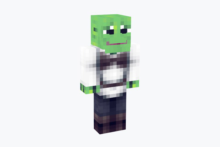 Shrek Pepe Skin For Minecraft