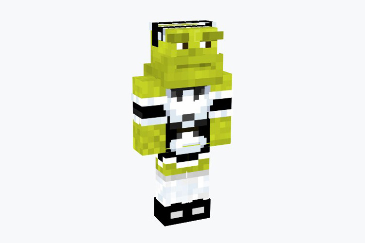Shrek Wearing French Maid Outfit / Minecraft Skin