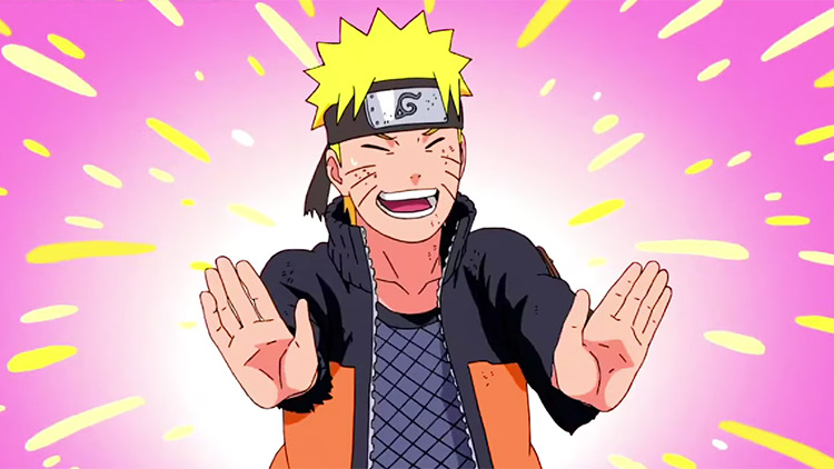 Naruto Uzumaki close-up screenshot from Naruto Anime