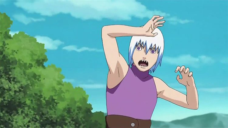 Suigetsu weird pose in Naruto Anime