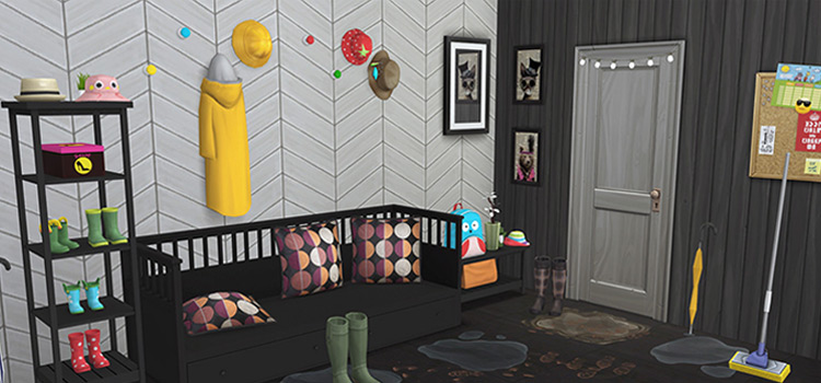 Rainy Day Clutter Set in The Sims 4