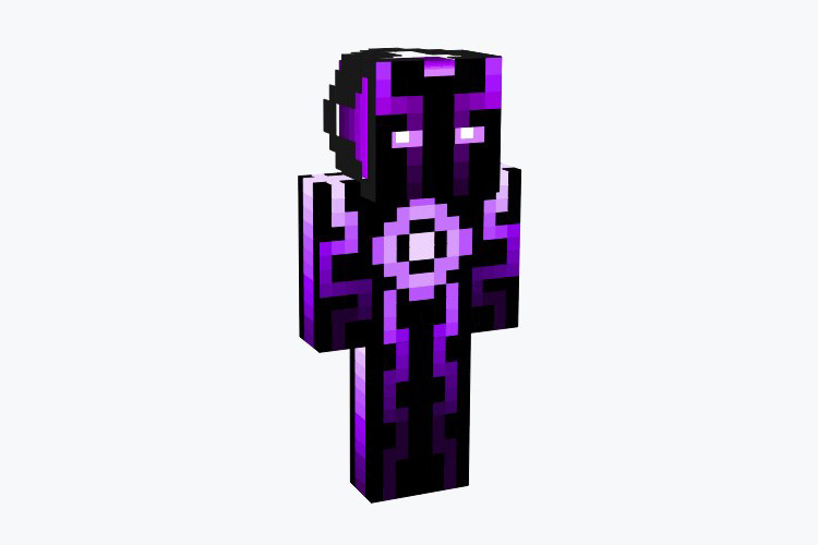 Purple Enderman Tron Minecraft Skin