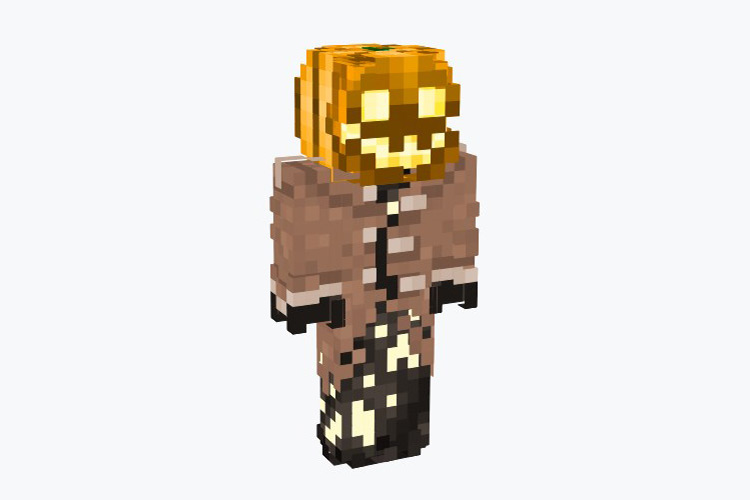 Pumpkin Demon Minecraft Skin