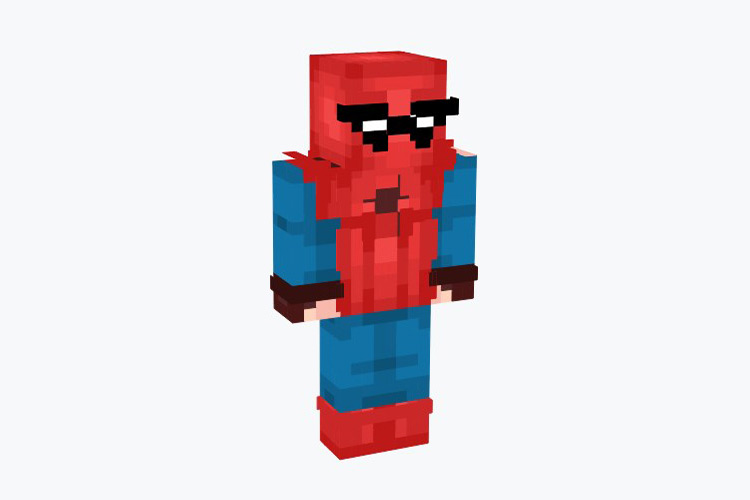 Homemade Spidersuit (Spiderman) Minecraft Skin