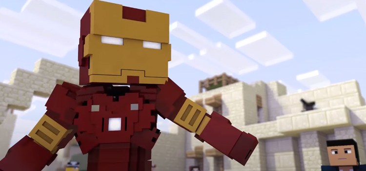 Iron Man in Minecraft Animation