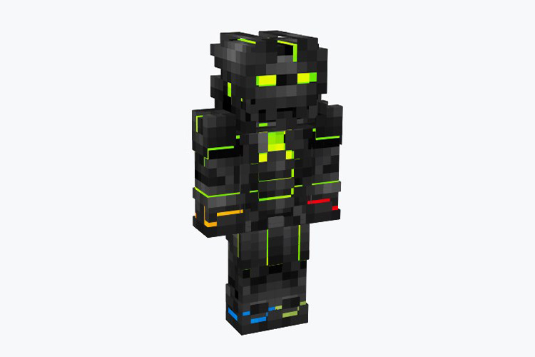 Microsoft X-Box Iron Man Skin For Minecraft