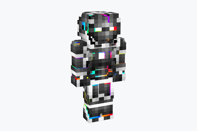 Prismatic Iron Man Skin For Minecraft