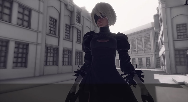 2B in NieR: Automata / game screenshot