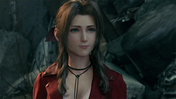 Aerith FF7 Remaster game screenshot