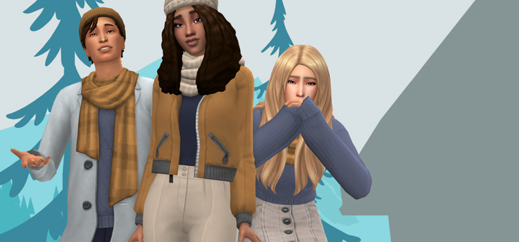 Soft Winter Scarf Set (TS4 CC)