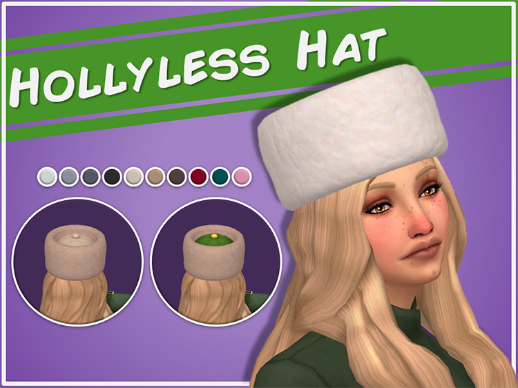 Hollyless Hat (Maxis Match) TS4 CC