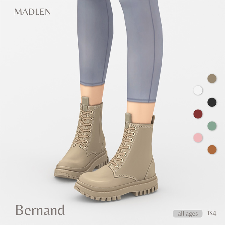 Bernard Boots (Maxis Match) Sims 4 CC