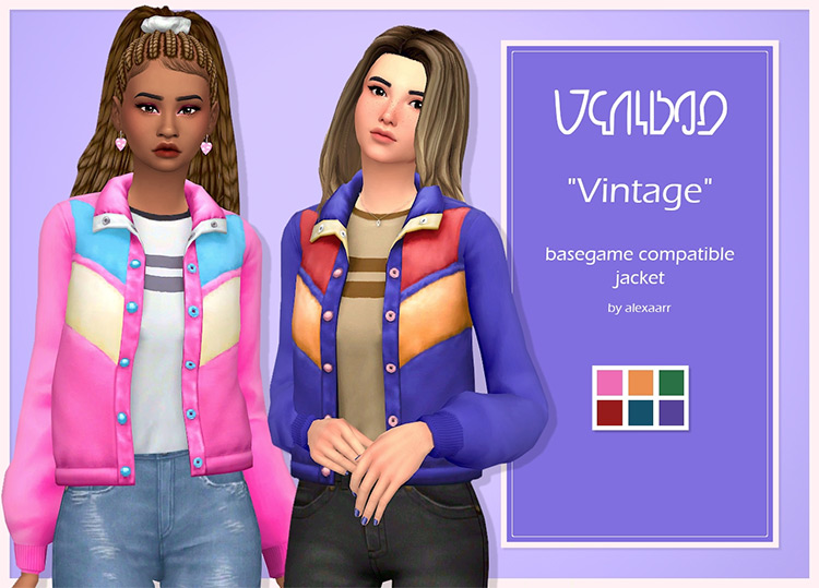 Vintage Jacket (Maxis Match) TS4 CC