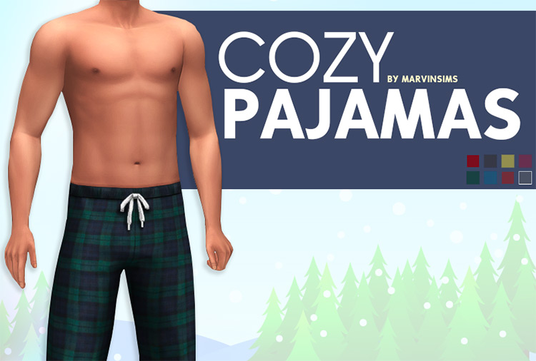 Cozy Pajamas For Men / Sims 4 CC