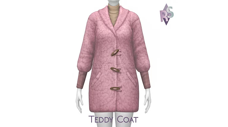 Teddy Coat (Female) Sims 4 CC