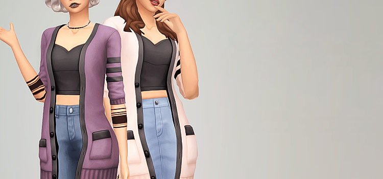 Sims 4 Maxis Match Sweaters CC (Girls + Guys)