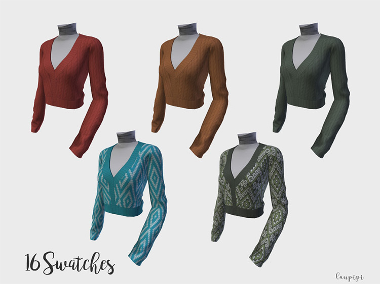 Sweater TP396 (Maxis Match) Sims 4 CC