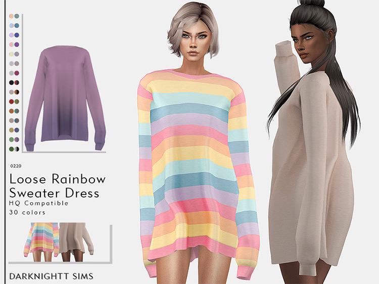 Sims 4 Maxis Match Sweaters CC (Girls + Guys) - All Sims CC