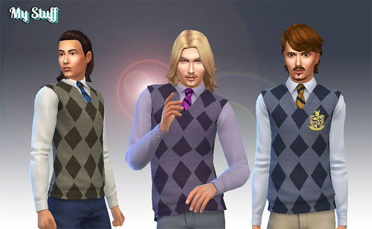 Sweater Vest (Maxis Match) for The Sims 4