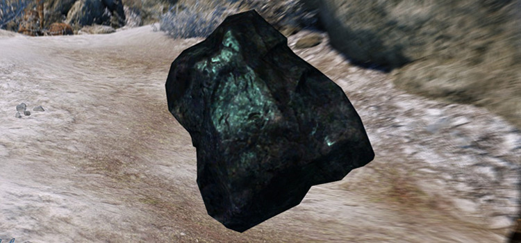 Ebony Ore Inventory Screenshot (Skyrim)