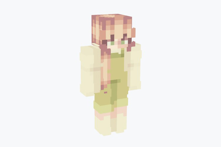 Chamomile Brunette Girl Minecraft Skin
