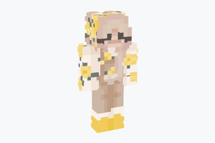 Dandelions Girl Minecraft Skin