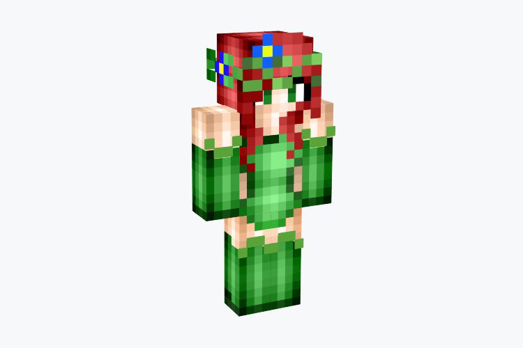 Poison Ivy (DC Comics) Minecraft Skin